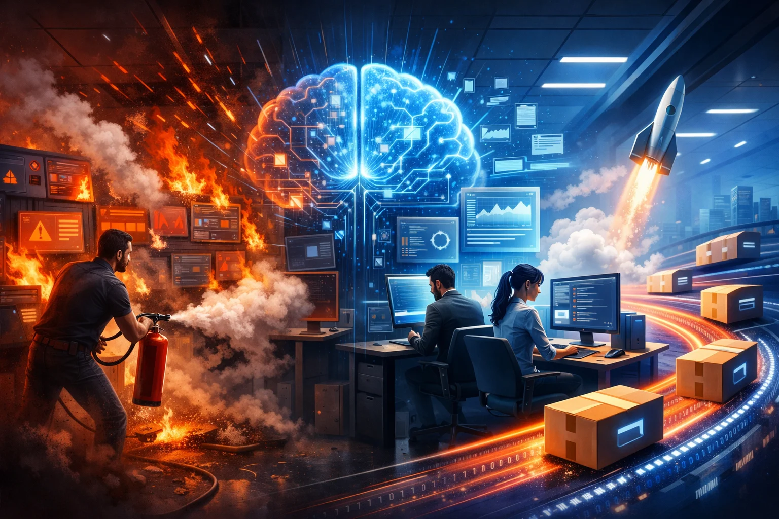 AI Cuts Software Firefighting Time in Half—And Developers Are Shipping Code 5X Faster