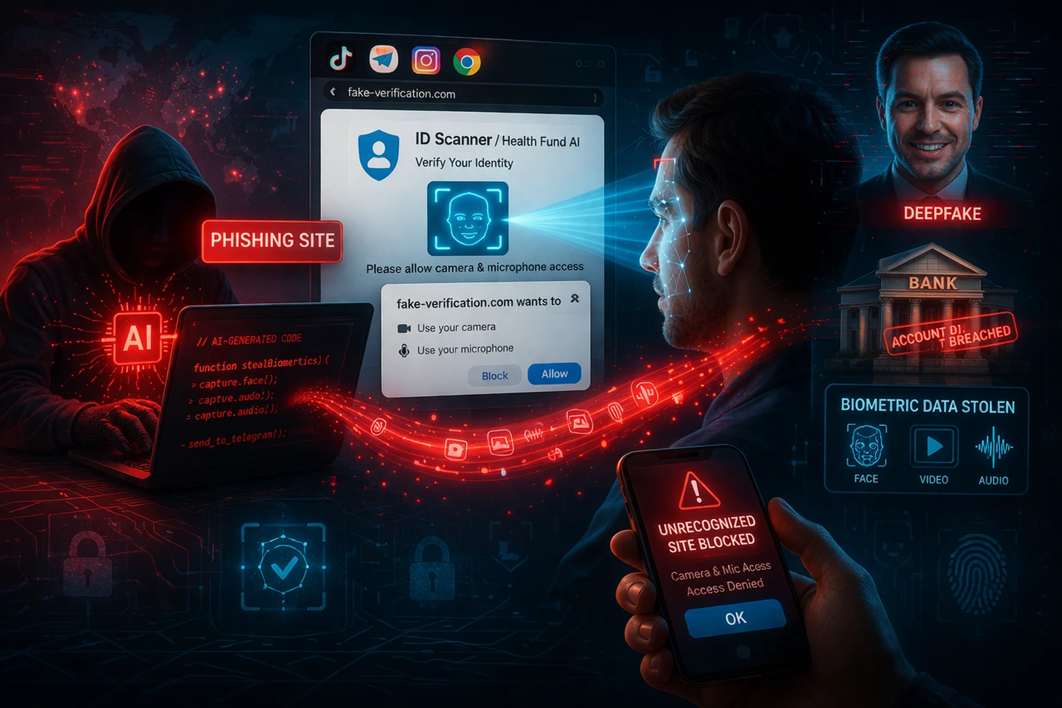 Hackers are now using AI to steal your face — and your bank account may be next